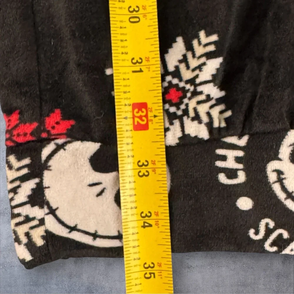 Disney Nightmare Before Christmas Pajama Pants Kids L Black Jack Skellington